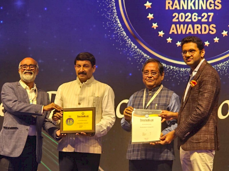 Madhusthali Vidyapeeth, celebrates a moment of immense pride and distinction at the EducationWorld India School Rankings (EWISR) 2026–27. India #18 | Jharkhand #1 | Deoghar #1 – EducationWorld India School Rankings 2026–27 in the Day cum Boarding School category.